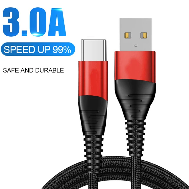 

3A USB-C Cable Fast Charging 0.5/1/2/3m Micro usb Charger Date Wire For Samsung Xiaomi Huawei Android Mobile Phone Accessories