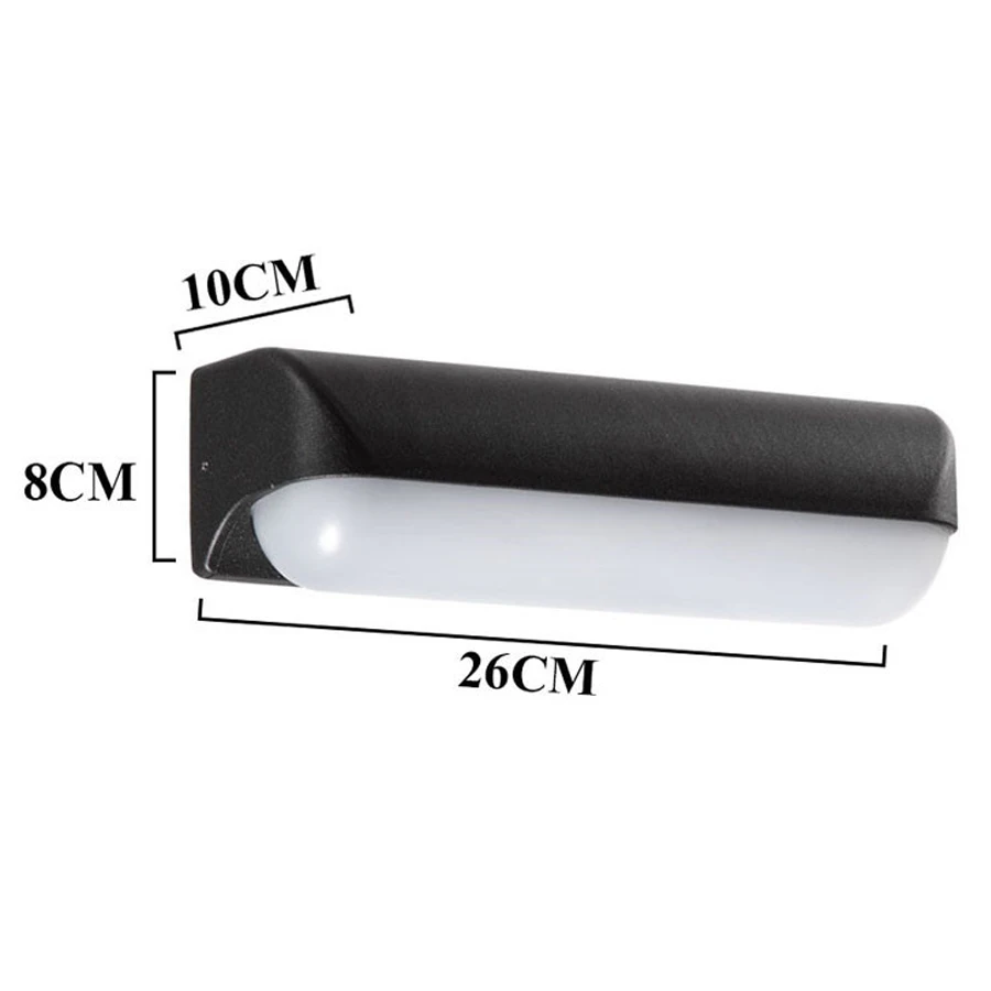 

12W Outdoor Waterproof Led Wall Lights Garden Yard Gate Balcony Building Exterior Wall Light Villa Corridor Wall Light