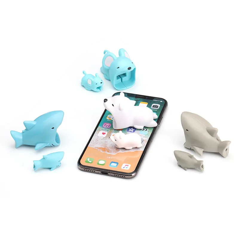 Аксессуары для кабеля Силиконовый протектор зарядного устройства с большим