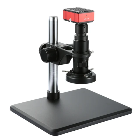 Full HD SONY Sensor 2K 1080P HDMI-совместимый видеоэлектронный микроскоп камера для измерения с непрерывным увеличением Металл Инспекция печатной платы