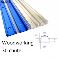 aluminium alloy t track slot miter track jig fixture for router table bandsaws woodworking diy tool length 300400500600800mm
