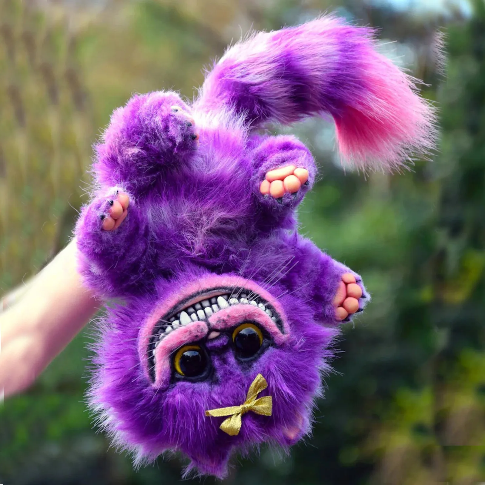 Милый легендарный эльф интересное существо фиолетовые плюшевые игрушки кот