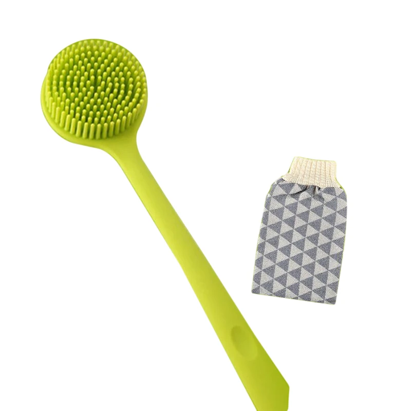 

2021 NEW Long Handled Bath Shower Back SPA Brush Scrubber Skin Cleaning Brushes Body For Bathroom Accessories Clean Tool