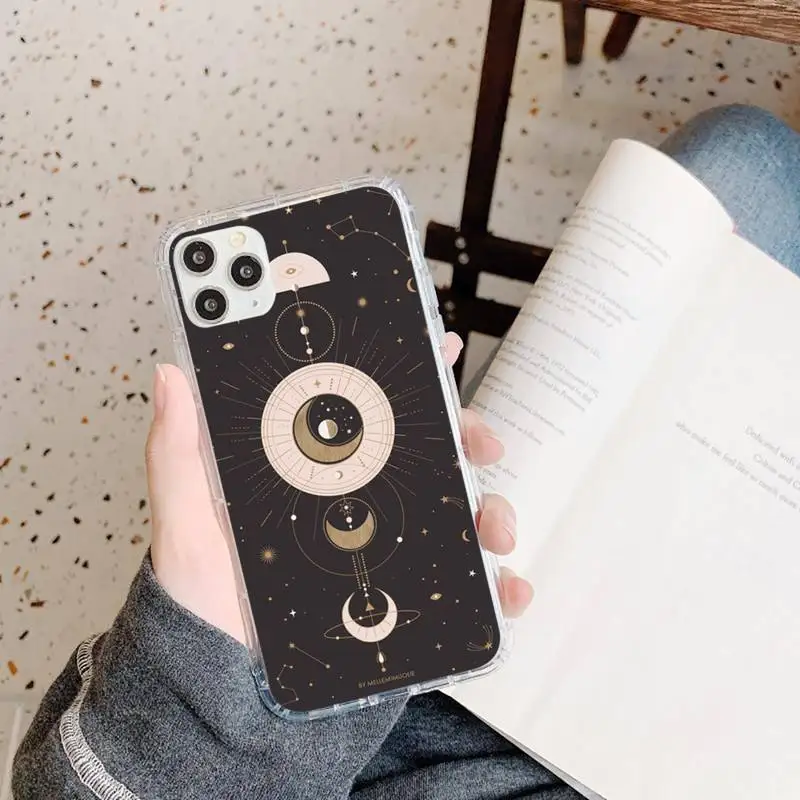 

Witches Moon Tarot Mystery Totem Phone Case Transparent soft For iphone 5 5s 5c se 6 6s 7 8 11 12 plus mini x xs xr pro max