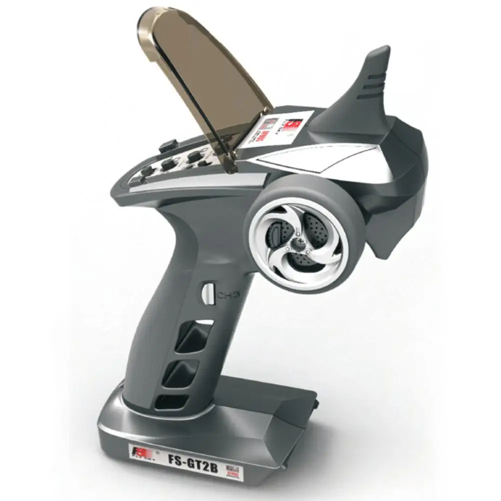 

RCtown Transmitter FS-GT2E AFHDS 2A 2.4g 2CH Radio System for RC Car Boat with FS-A3 Receiver With lithium batteries