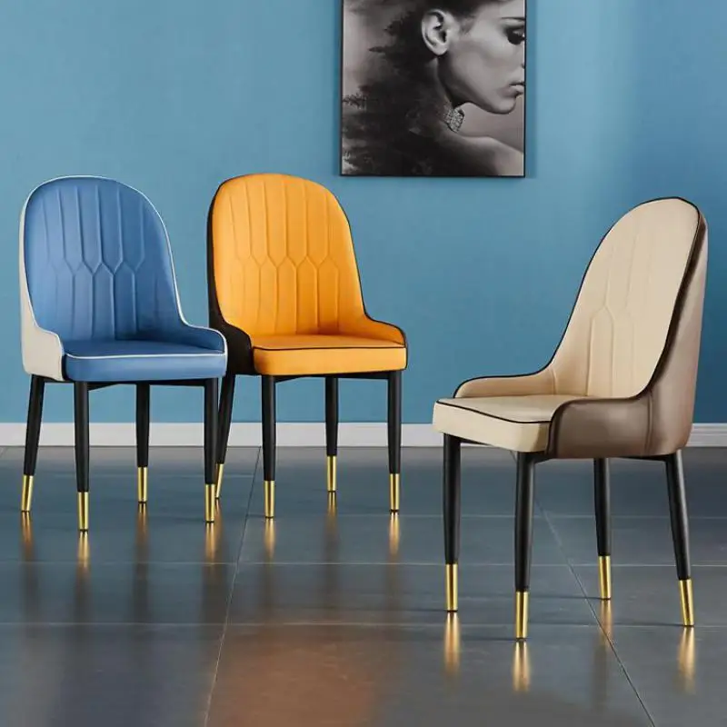 Скандинавский обеденный стул из кованого железа роскошный простой креативный