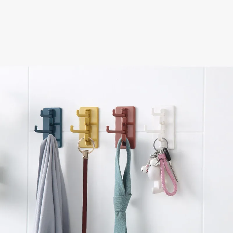 1 шт. вращающийся крючок на клейкой основе креативная Скандинавская вешалка для