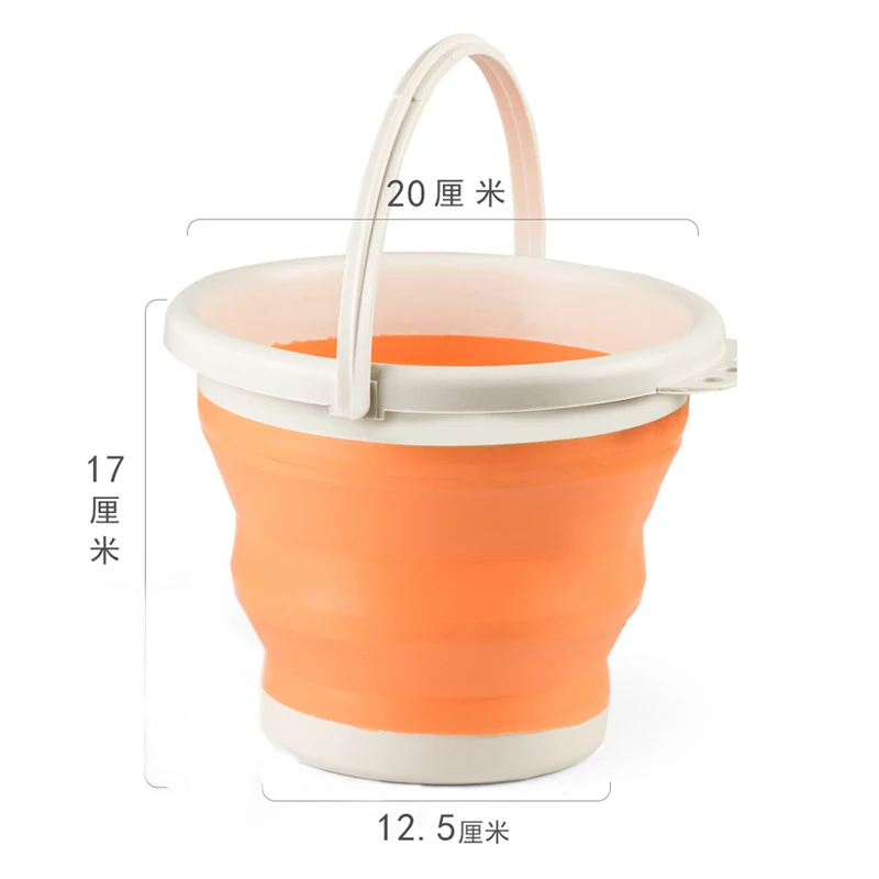 

Pen washing bucket folding, retractable, multifunctional silica gel large water bucket children art students portable small brus