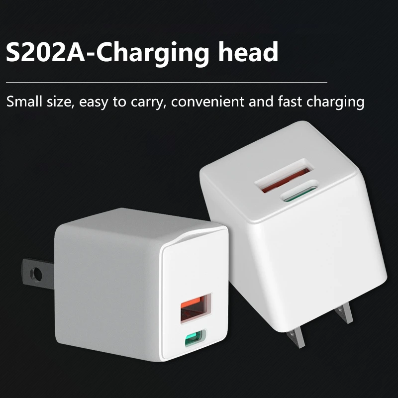 

Newest 20W PD Fast Charger Using PD And QC3.0 Charging Technology USB-C And USB-A Dual Port Design Power Supply Digital Devices