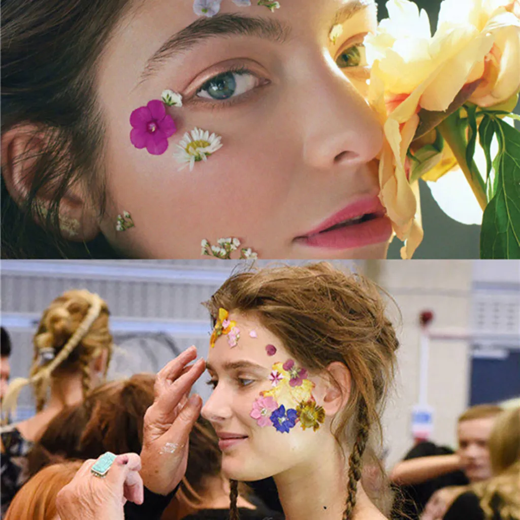 Натуральные сухие цветы комбинации DIY прессованных гербарий с украшением в виде