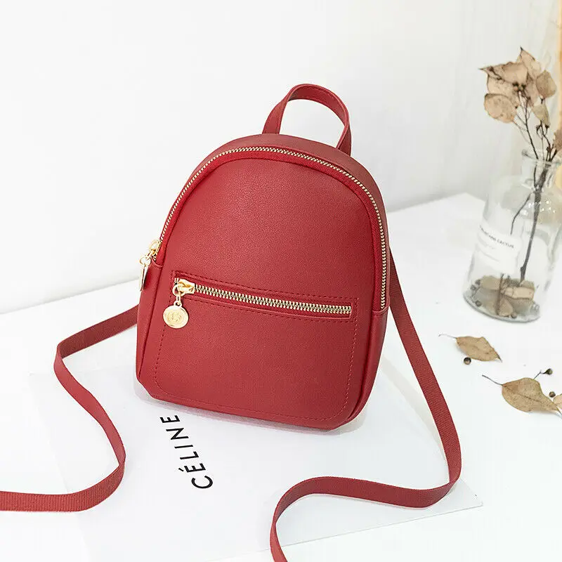 Маленький модный школьный мини-рюкзак для женщин и девочек дорожная сумка через
