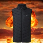 Мужская куртка с подогревом Saz, умная куртка с перезаряжаемой постоянной температурой, модная теплая зимняя одежда с подогревом 11 зон