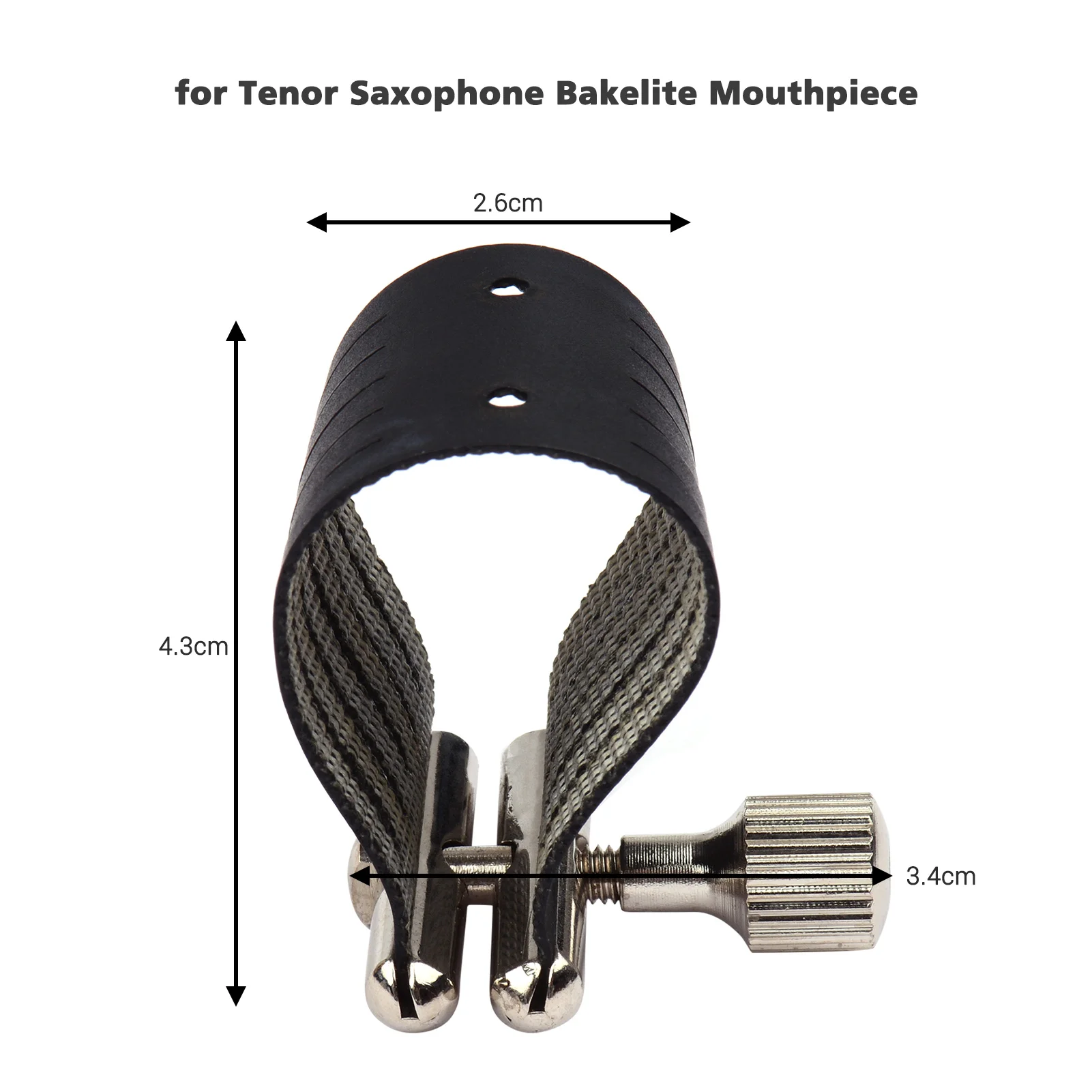 

Muslady Saxophone Ligature Compact Durable Sax Ligature for Alto Saxophone Metal Mouthpiece