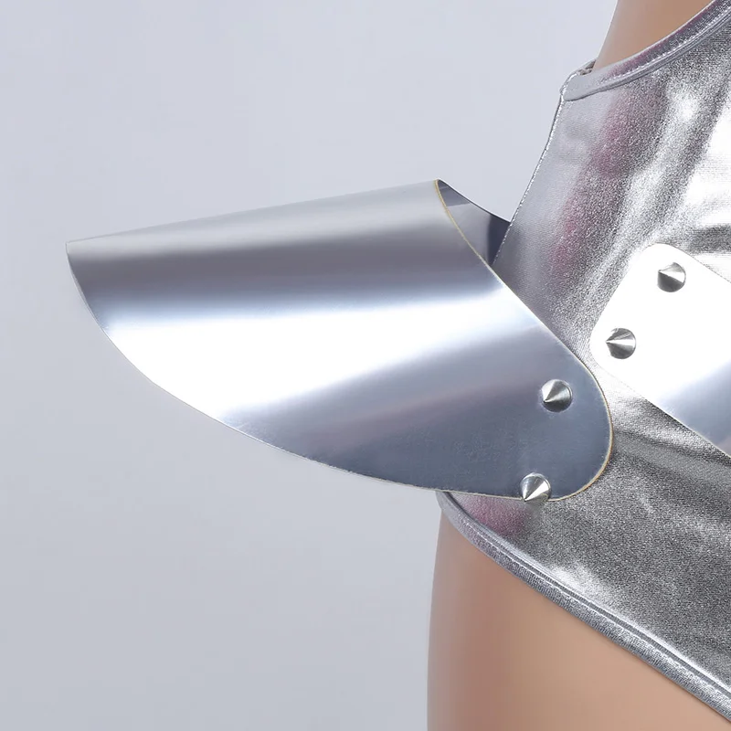 Модный танцевальный костюм серебристый боди женский комбинезон DJ DS для