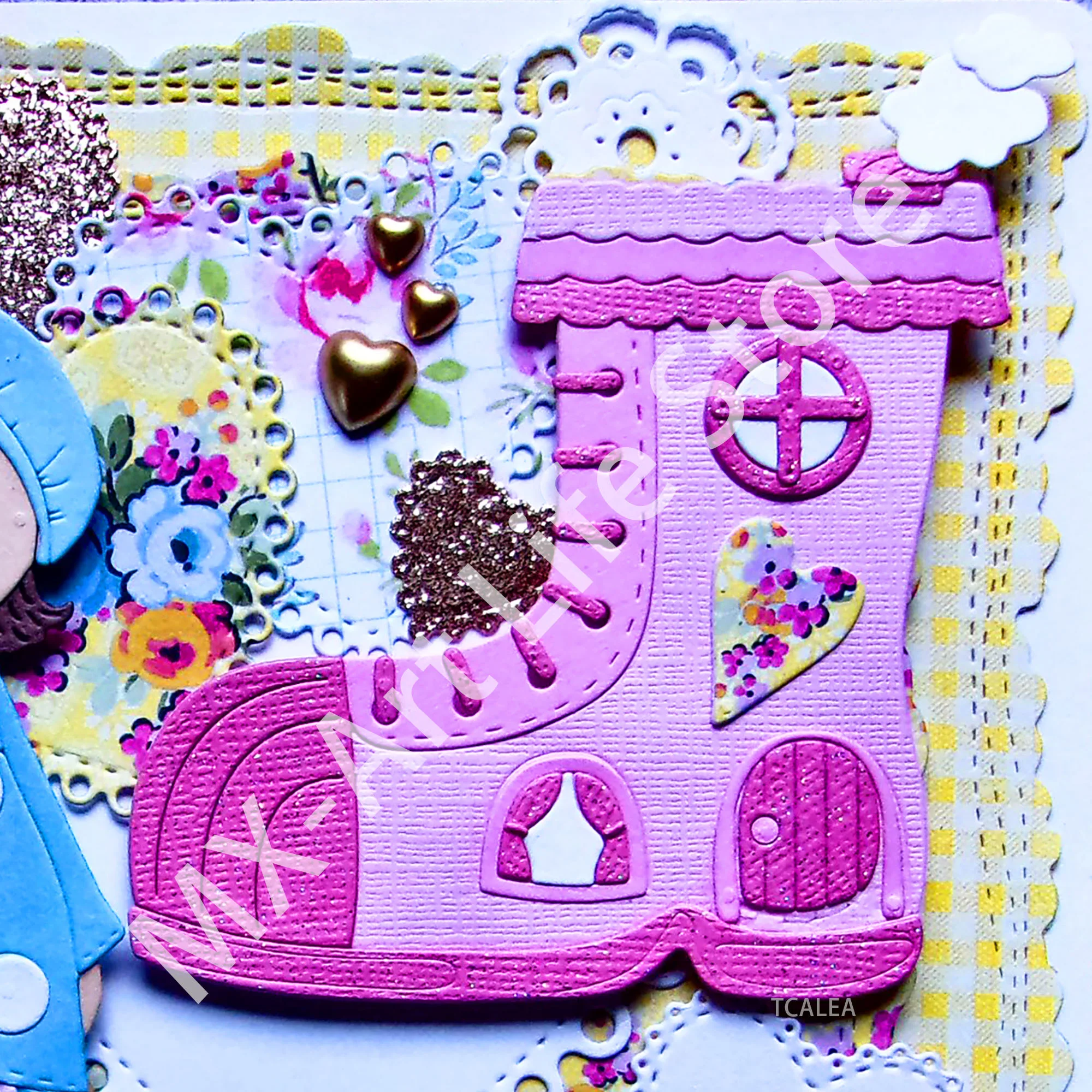 Прекрасный металлический трафарет для ботинок красивый творчества скрапбукинга