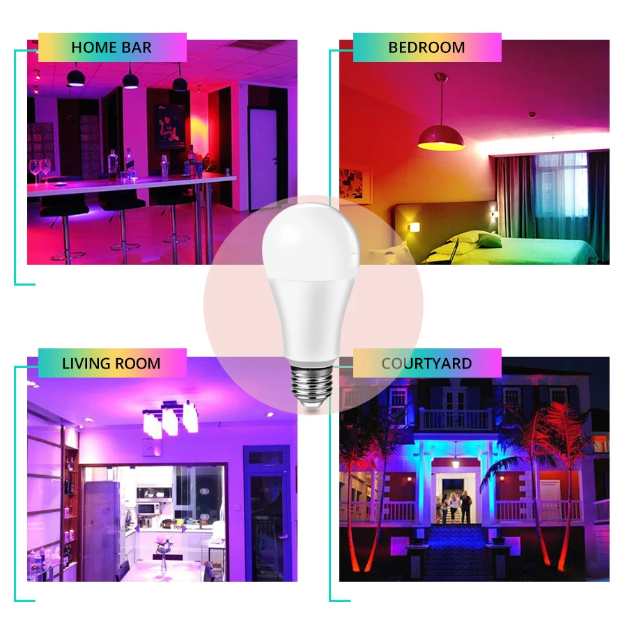 Умная Светодиодная лампа Apple Homekit E27 умный светильник ильник с голосовым