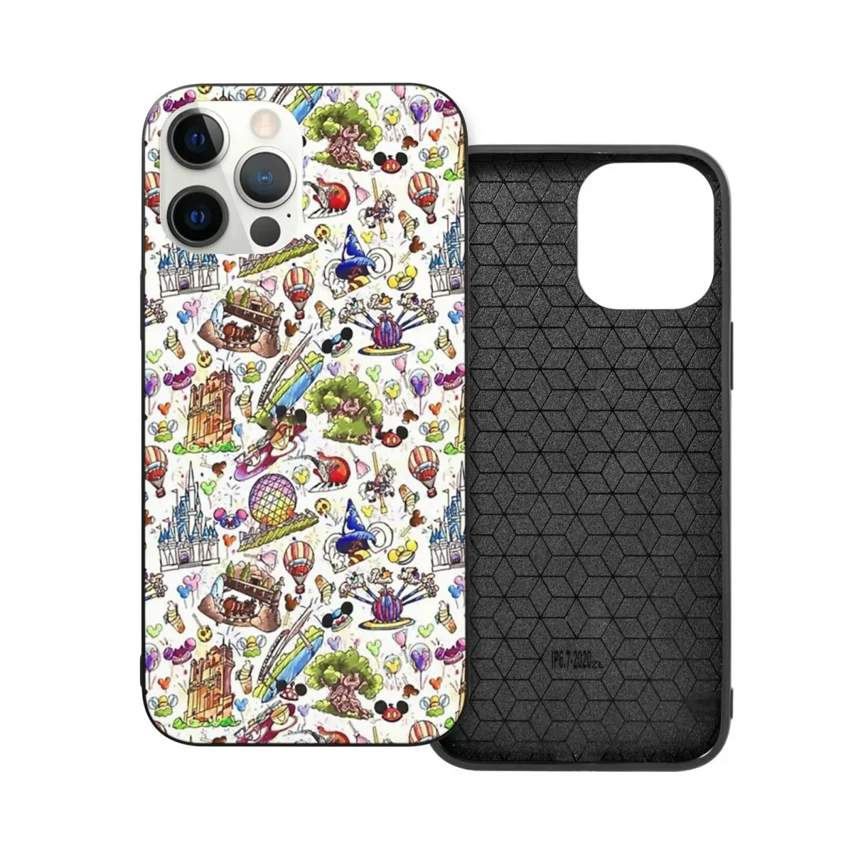 

Park Rides PC Glass TPU Phone Bumper for iPhone 13 12 11 Xs Xr X Pro Max Mini 7 8 Se2 Plus 6 6S