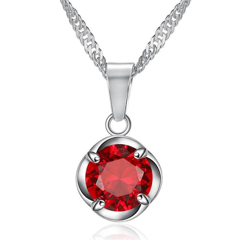 Очаровательные женские туфли красного цвета с украшением в виде кристаллов