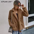 Женское плюшевое пальто с длинным рукавом, размеры до 5XL