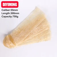 10 pieces natural sausage casing width 86mm diameter 55mm length 300mm salami big ham shell free shipping dried meat cover case