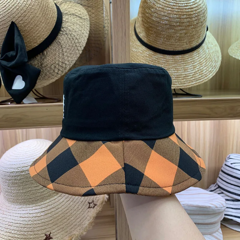 

Hot Quality Women Brand KANGEL Bucket Hat Cotton Embroidery SunOutdoor Street Fashion Basin Flat Top Outer Cap Korean Colors