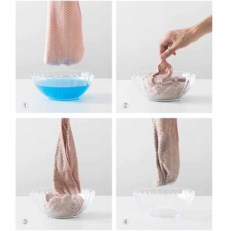 Супермикрофибра волос быстросохнущее полотенце шапочка для ванной голову