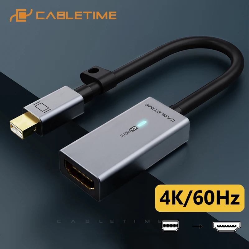Адаптер CABLETIME USB C в HDMI 4K 60 Гц кабель Thunderbolt конвертер для Surface Pro Macbook Air Dell XPS адаптер