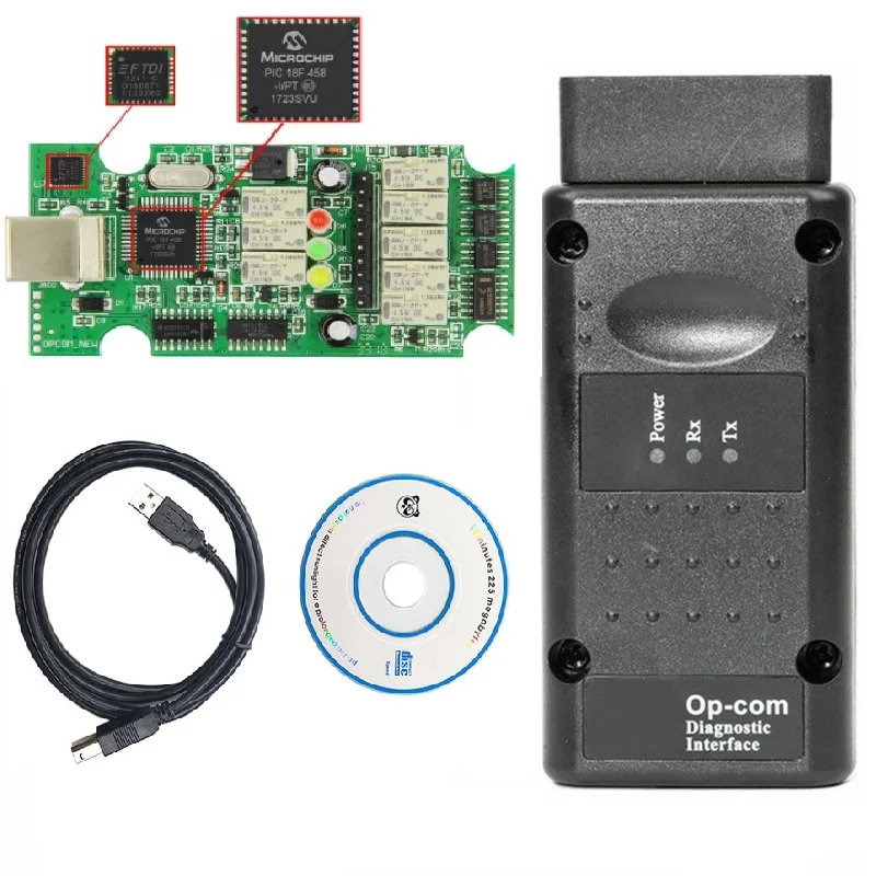 10 шт./лот прошивка PIC18F458 и FTDI для Opel/G M Новый NEC Relay OP COM сканер OP-COM OPCOM V1.99 V1.95 V1.70 Opel |