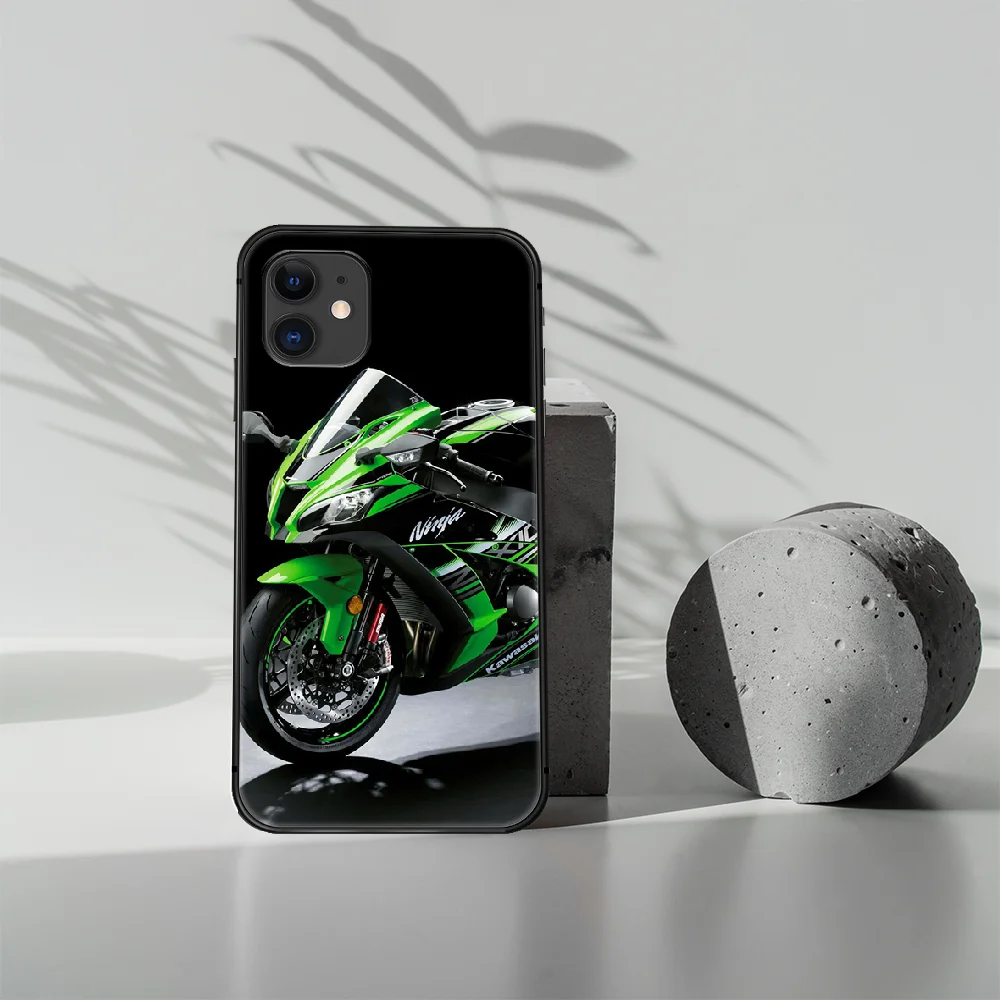 

Japan brand KawasakiS Phone Case Cover Hull For iphone 5 5s se 2020 6 6s 7 8 12 mini plus X XS XR 11 PRO MAX black Cover 3D