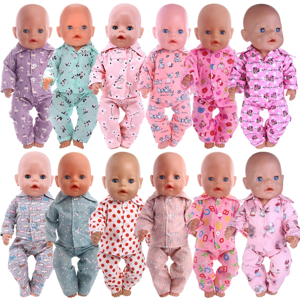 

Doll Dsiney Cartoon Clothes Pajamas Nightgowns Fit 18 Inch American Of Girl`s&43Cm Baby New Born Doll Zaps Our Generation Toy