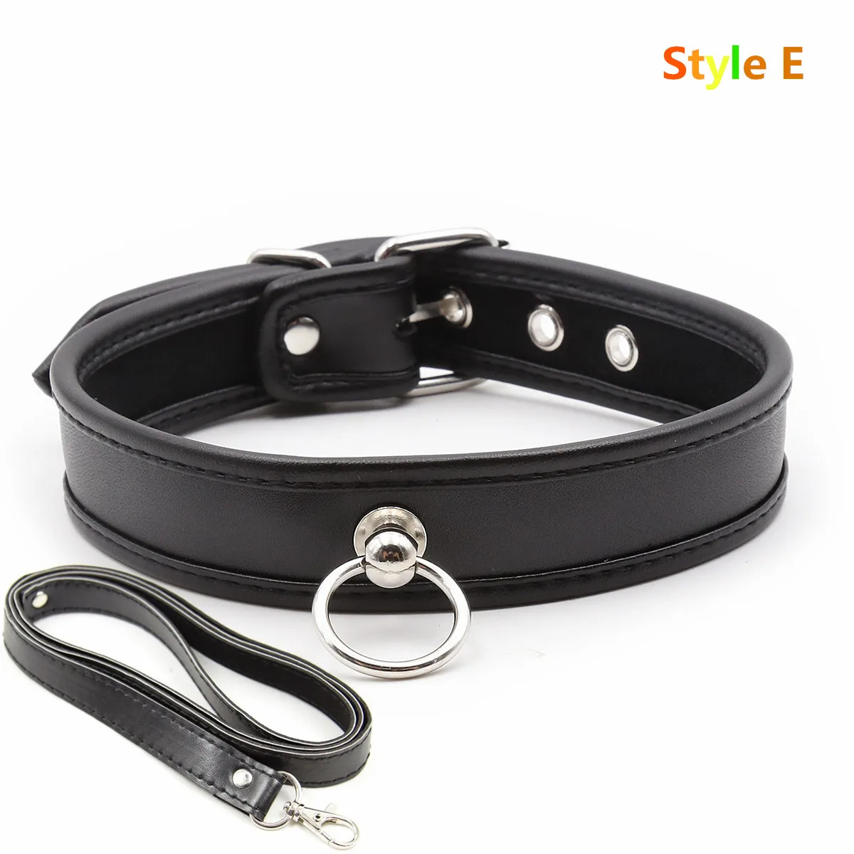 Эротический кожаный связывающий ошейник ремни с уплотнительным кольцом для БДСМ