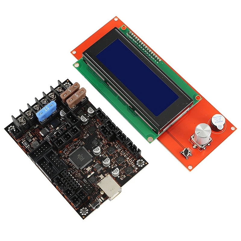 Комплект материнской платы 3D принтера для Prusa MK3/3S Einsy Rambo 1.1B с TMC2130 SPI + 2004Lcd|Детали и