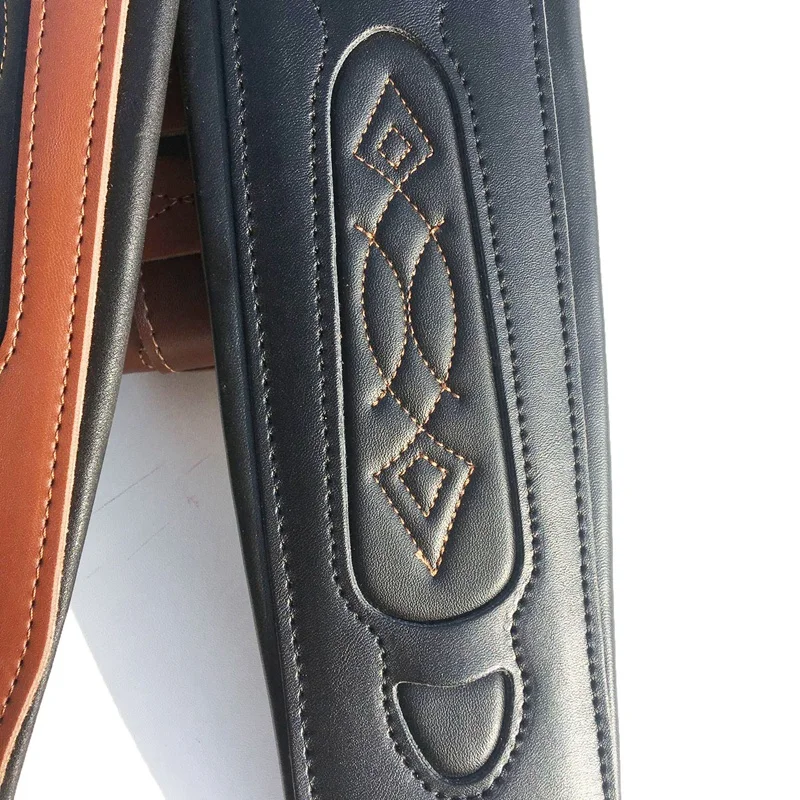 Кожаный ремешок из натуральной воловьей кожи для электрогитары с регулируемой