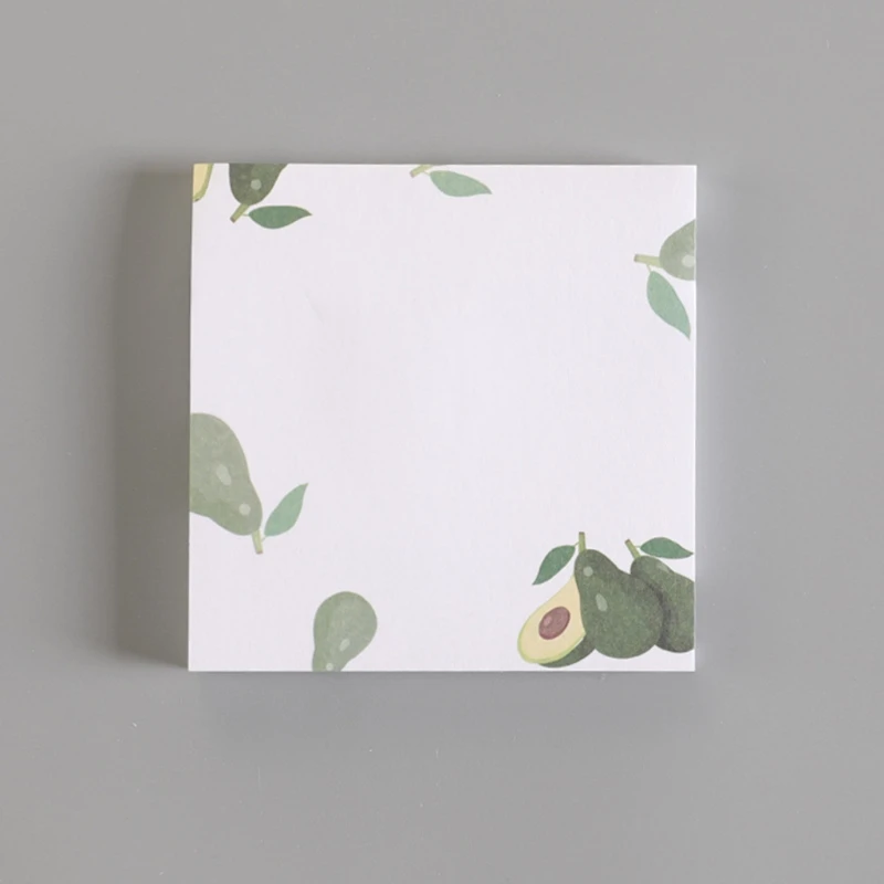 

4pcs Kawaii Cartoon Fruit Memo Pad Sticky Notes Tearable Writing Pads Label Mark Stickers School Supplies Wholesale&DropShip