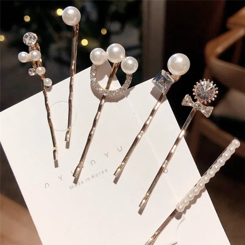 3 шт./компл. заколки для волос с жемчугом BB шпильки инструменты укладки аксессуары