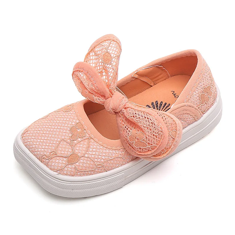 

COZULMA 2020 Children Autumn Lace Flower Casual Shoes Kids Girls Princess Soft Sole Breathable Flat Shoes Size 21-30