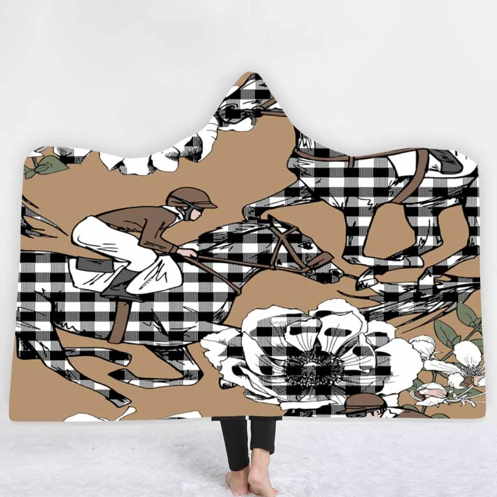 

3D animal running horse pattern duvet cover 2/3, crystal horse boy bedding, full-size double pillowcase
