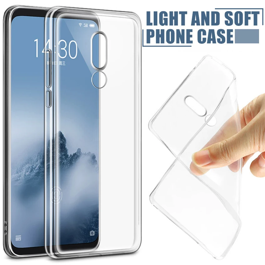 Прозрачный мягкий чехол для Meizu 16 Ом 16th 16X16 S 15 Lite M3 M5 M6 Note 8 9 M5S M5C M6S Pro 6 7 Plus M8 X8 прозрачный силиконовый чехол