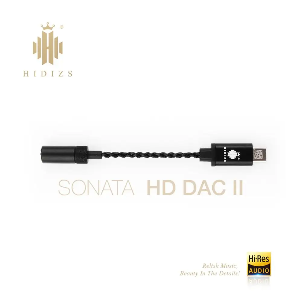 Hidizs Sonata II HD Hi Res USB DAC Type C до 3 5 мм усилитель для наушников адаптер телефона Android/PC