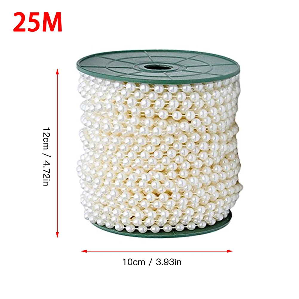 Цепочка из искусственного жемчуга для украшения свадебной вечеринки 25 м|Бусины