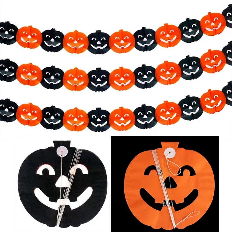 

1pcs/lot halloween party decoration party DIY Background decoration event & party supplies skull spider Pull flower Decoration