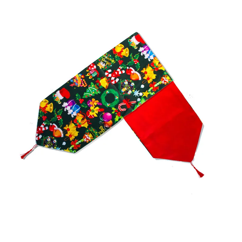 180 см * 35 Печатный настольный флаг Рождественский фестиваль Настольный орнамент