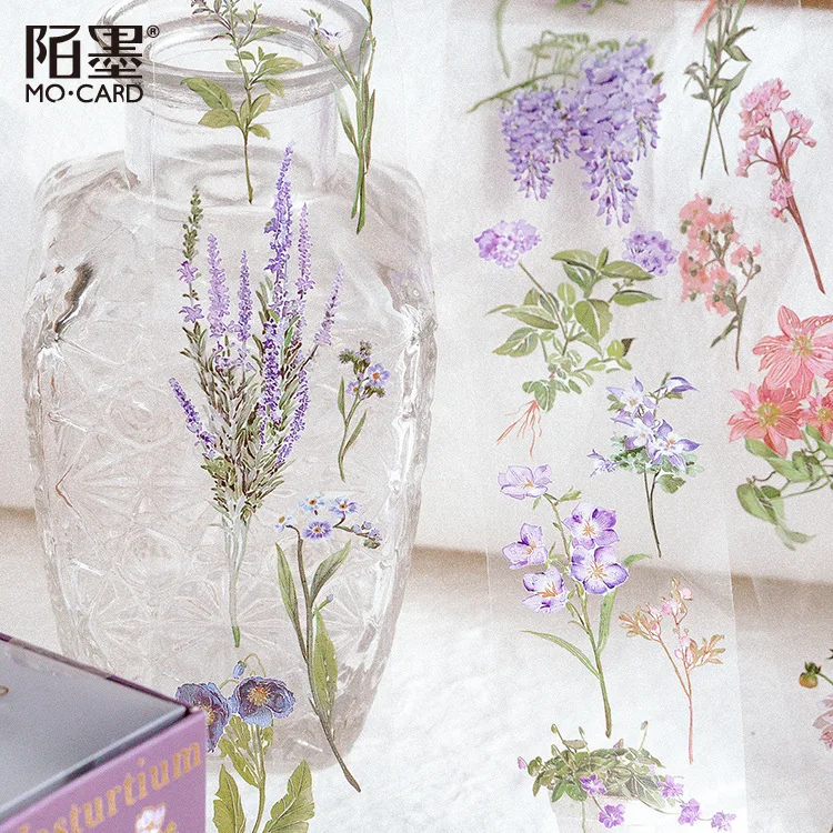 40 мм 3 м ретро завод гриб декоративный скотч с цветочным принтом Diy Скрапбукинг