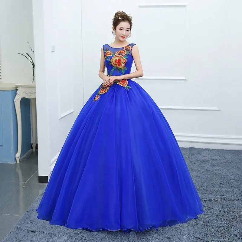 Quinceanera платья Элегантное платье для выпускного вечера роскошное бальное с