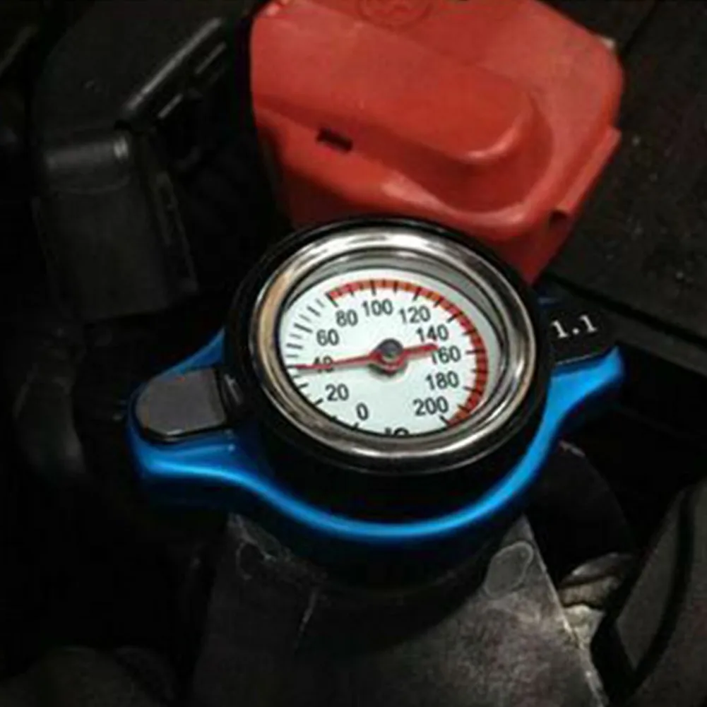 

1pc Small Head 1.1 Bar Thermo Thermostatic Radiator Cap Cover Tank Covers Water Temperature Gauge Auto Replacement Parts