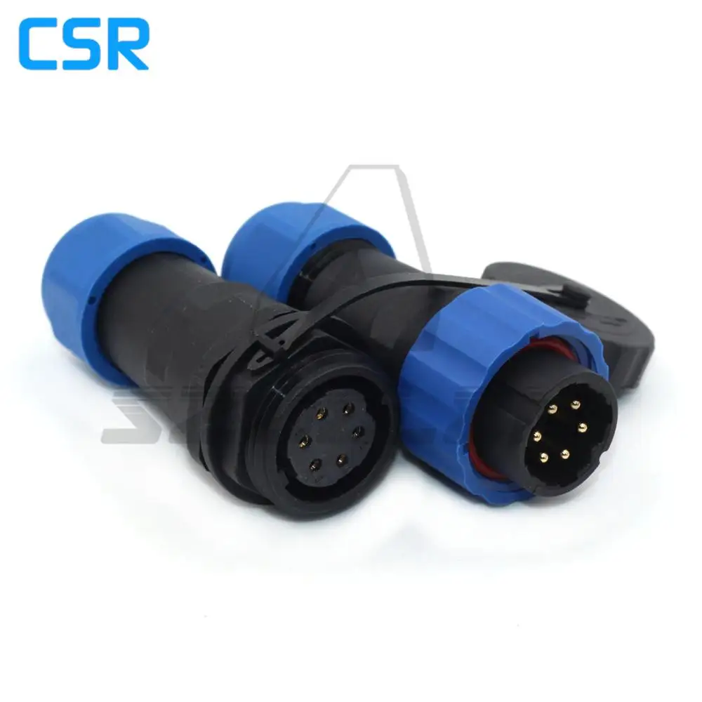 SD20 Тип 6 pin водонепроницаемый разъем IP67 авиационное промышленное оборудование