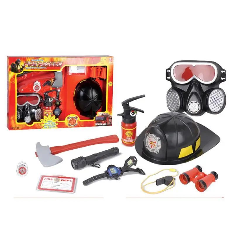 Детский игровой игрушка пожарник, 10 шт. в комплекте, обучающая игрушка, пожарный шлем, пожарный спасательный шлем для детей, лучший подарок н... от AliExpress RU&CIS NEW