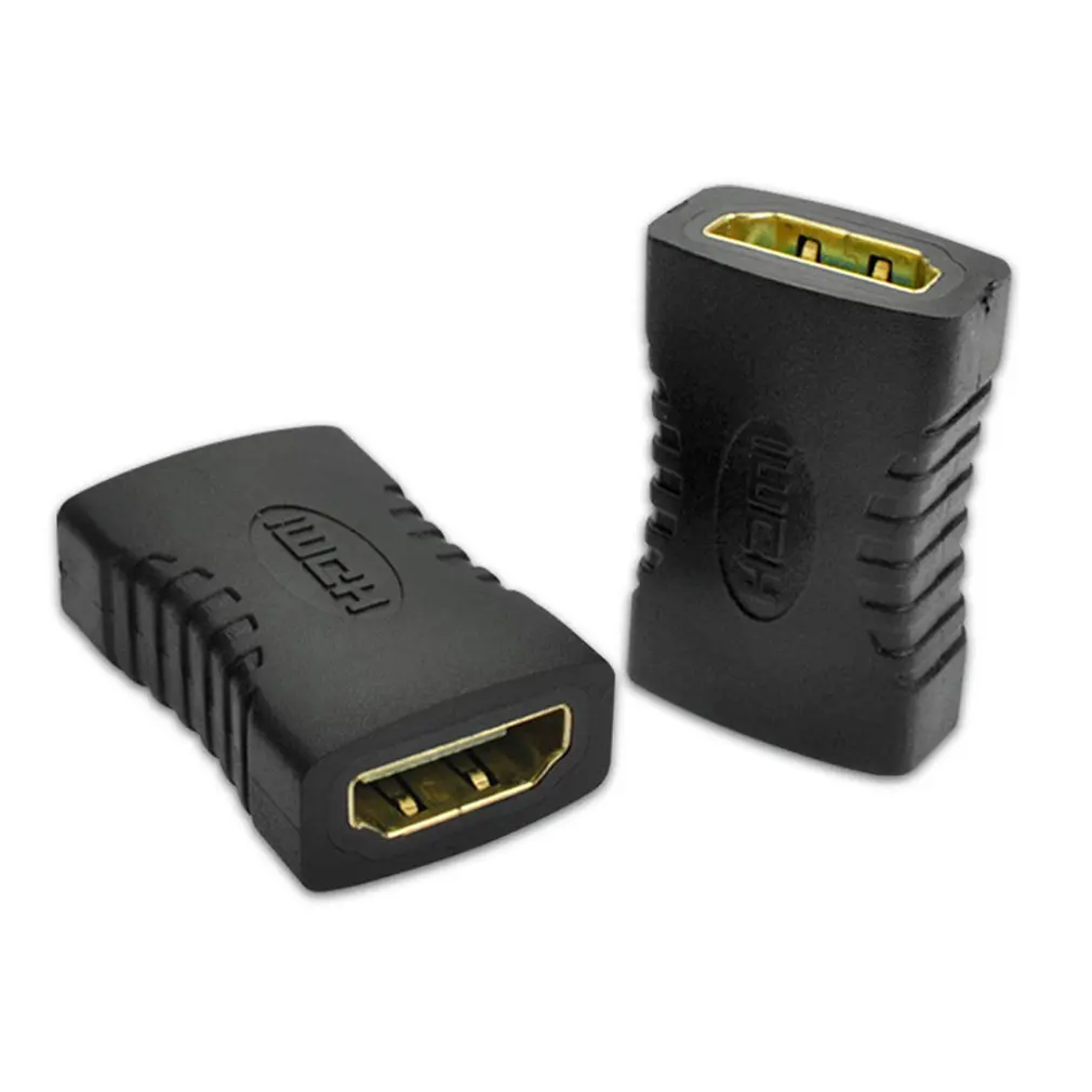 Черный HDMI Женский к Разъем удлинитель Кабель удлинитель-адаптер с конвертером