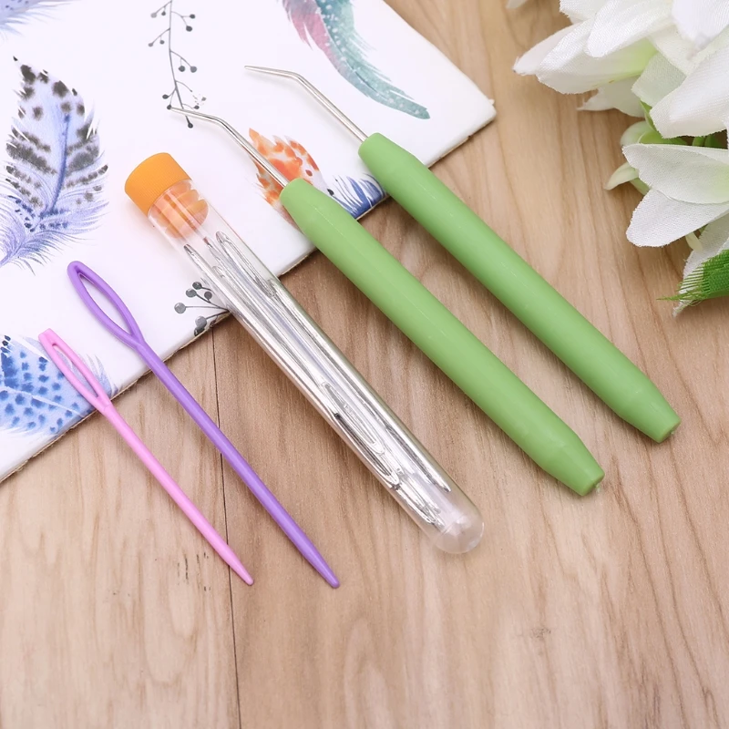 Швейные поделок набор игл для Вязание крючком крючок ткацкого станка Пластик