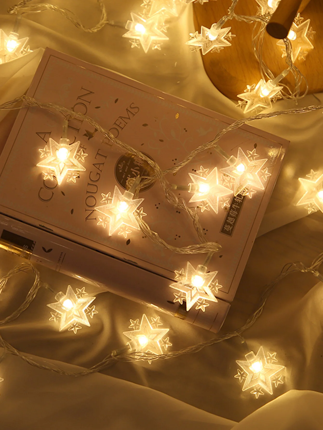 

10LED Star String Lights Twinkle Star Garlands Fairy Lights for Wedding Party, Christmas Tree, New Year, Garden Decoration